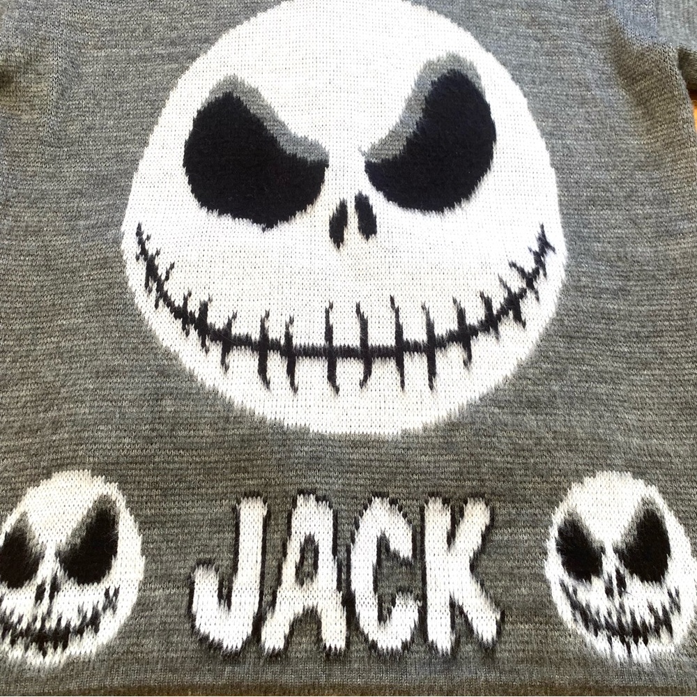 Nightmare Before Christmas Hoodie Jack Skellington Hooded Sweatshirt Sweater XL - Picture 7 of 8